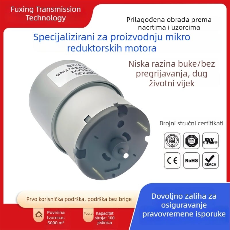 GM37 redukcijski motor, mikro DC motor, motor za regulaciju brzine pametnog WC-a, motor automatskog hranjenja vijaka