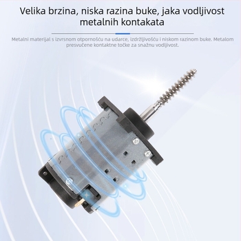 46 četkasti DC motor s navojnim osovinama za masažne uređaje i kade za stopala
