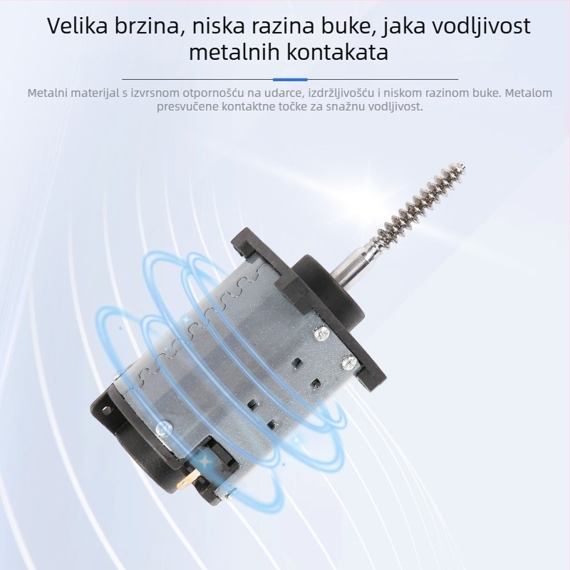 46 četkasti DC motor s navojnim osovinama za masažne uređaje i kade za stopala