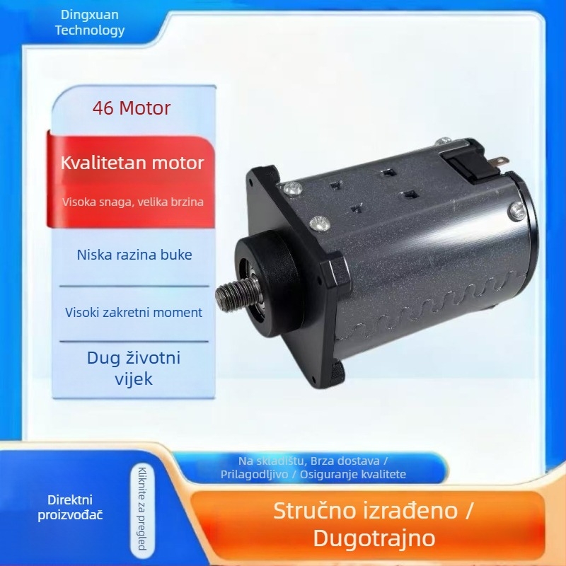 46 četkasti DC motor s navojnim osovinama za masažne uređaje i kade za stopala