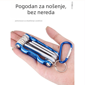 Deer Fairy Sklopivi šesterouglasti ključ set, višenamjenski, prijenosni s hex bitovima i Torx odvijačem