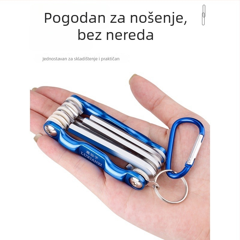 Deer Fairy Sklopivi šesterouglasti ključ set, višenamjenski, prijenosni s hex bitovima i Torx odvijačem