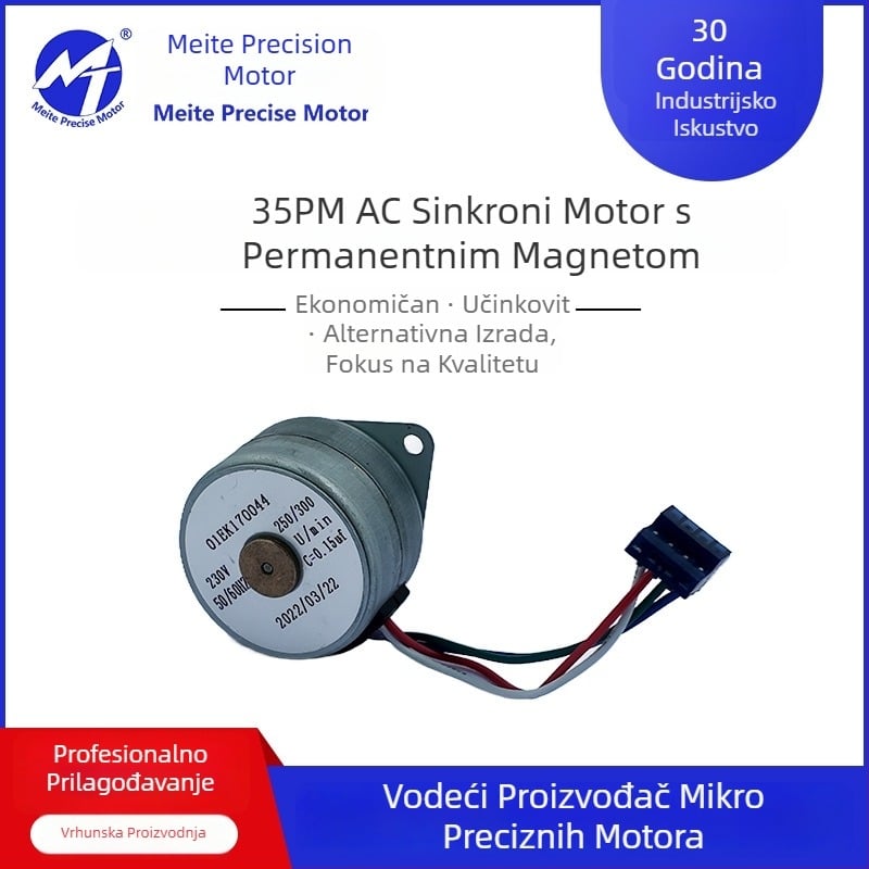 Sinkroni motor i steper motor, PM 35KTY mikro precizan motor, visok moment, ekonomski model, DC redukcija za Pan-Tilt sustav