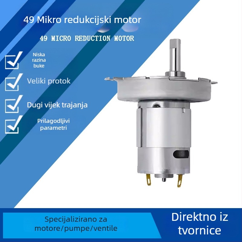 Mikromotor s metalnim reduktorom, kompaktan DC motor