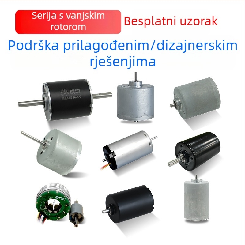 Okretni stalak za vino s brushless DC motorom i reduktorom, PWM upravljanje, mali DC motor