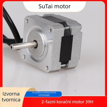 39-koračni motor, 1,8° korak, dvofazni, visok moment, velika snaga, visina 44 cm