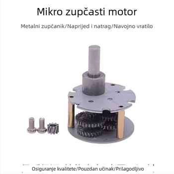 Pei Yan 555 DC motor s reduktorom, 12V/24V, regulirana brzina, dugi osov za dizanje klizne ploče sa vijčanom šipkom