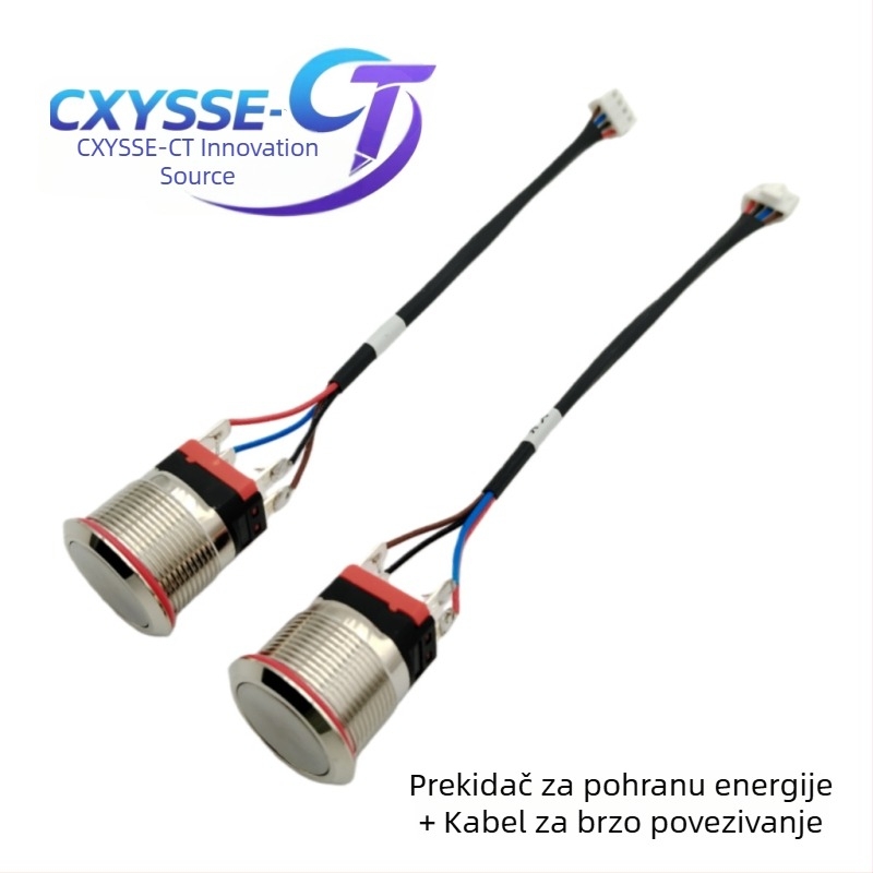 Wandu prekidač za pohranu energije, 3A 24V, svjetlosni prekidač s brzim priključkom i produžnim kabelom