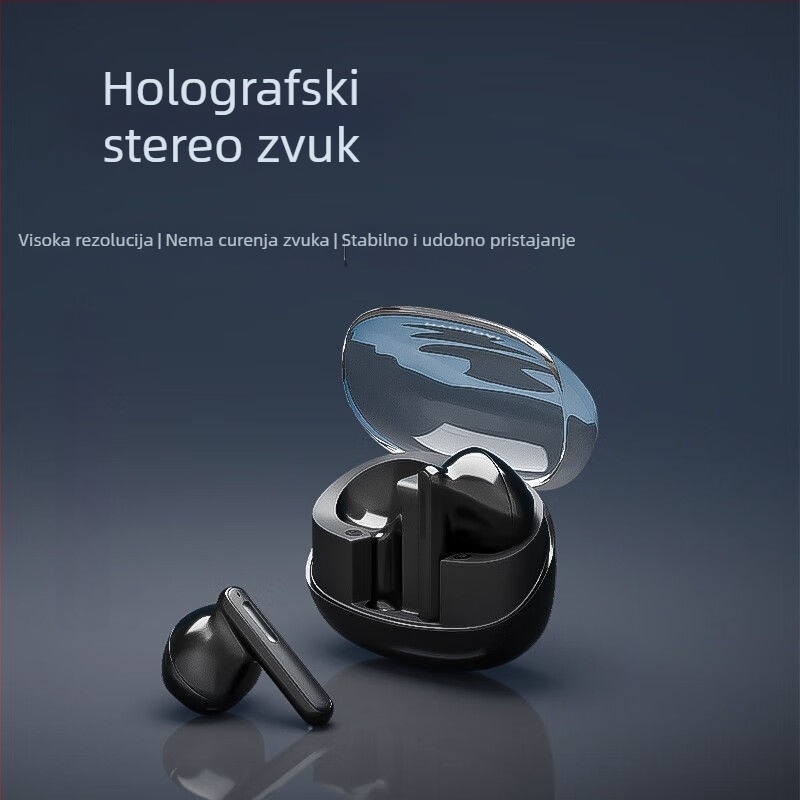 HYA12 Bluetooth slušalice s redukcijom buke za pozive, in-ear, dug život baterije, bežični TWS za sport i igrice