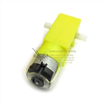 DC motor s kotačem i reduktorom, četkasti motor, 70 g