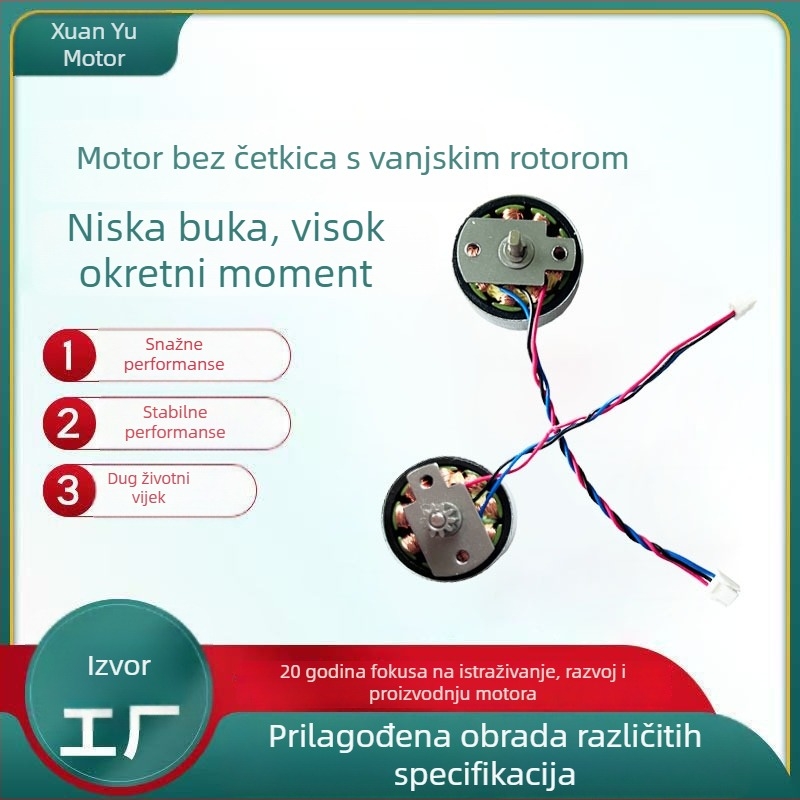 28 mm vanjski rotor bezčetkasti motor za posudu za vodu za kućne ljubimce