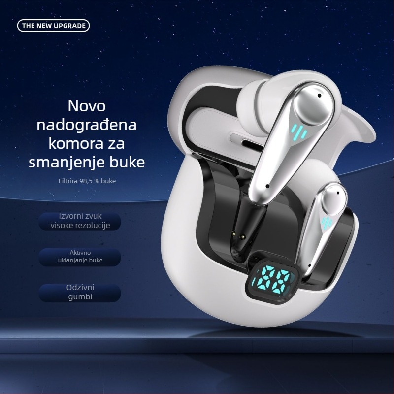 YX37 Gaming Bluetooth slušalice s ANC-om, 2,4 GHz brzo bežično povezivanje, ultra niska latencija, dugi vijek baterije, esports slušalice s prilagođenim kalupom