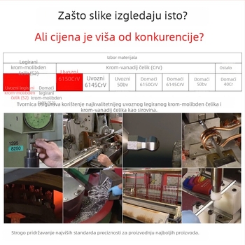 L-oblike imbus ključeva s kugličnom glavom, S2 kromomolibden čelik, visoka čvrstoća