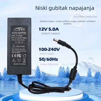 12V 5A stolno DC napajanje za LED zaslon i monitore