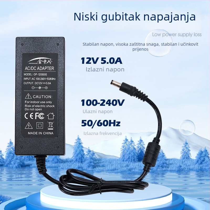 12V 5A stolno DC napajanje za LED zaslon i monitore