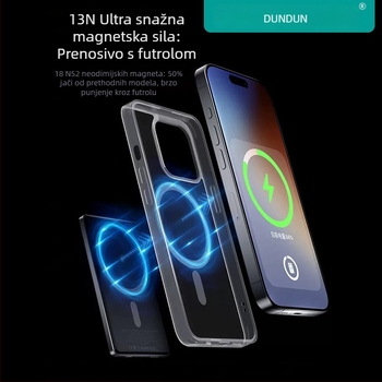 Ultra-tanki magnetni bežični power bank s kapacitetom 10000mAh, kompaktni dizajn PD3.0 22.5W brzo punjenje