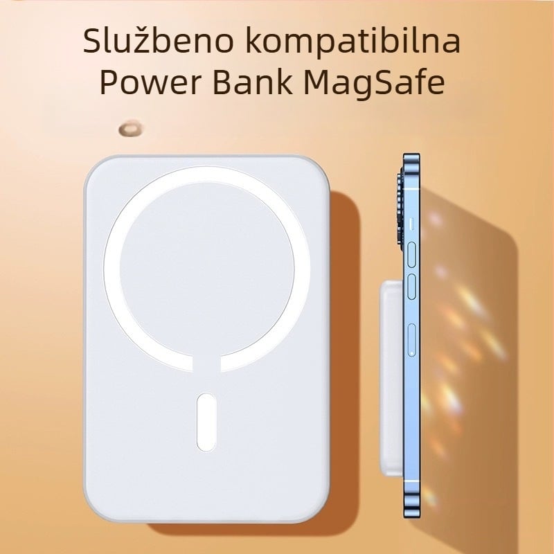 Magnetska vanjska baterija 10000mAh, brzo punjenje 22.5W, kompaktna i tanka