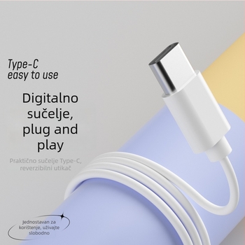 Yunshi 300c žične in-ear slušalice s Type-C priključkom i digitalnim čipom, kompatibilne s Huawei, Xiaomi i OPPO