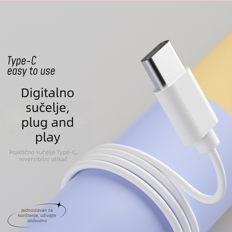 Yunshi 300c žične in-ear slušalice s Type-C priključkom i digitalnim čipom, kompatibilne s Huawei, Xiaomi i OPPO