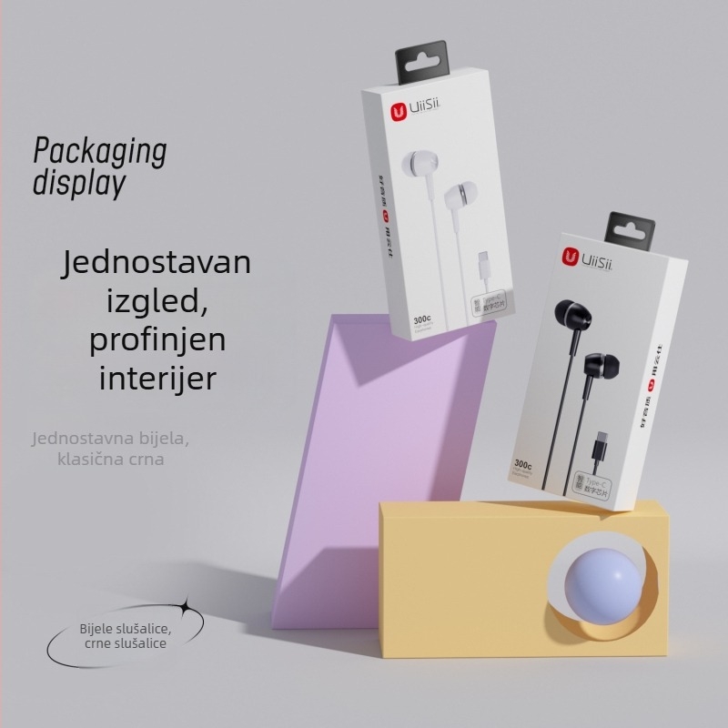 Yunshi 300c žične in-ear slušalice s Type-C priključkom i digitalnim čipom, kompatibilne s Huawei, Xiaomi i OPPO