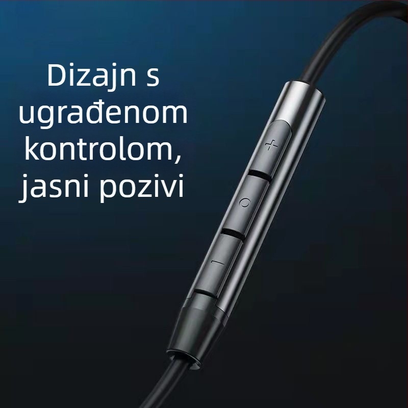 Type-C potpuno kompatibilne digitalne slušalice s metalnim kabelom, visokokvalitetan zvuk, poluo-ušni dizajn, kompatibilno s 1516Vivo