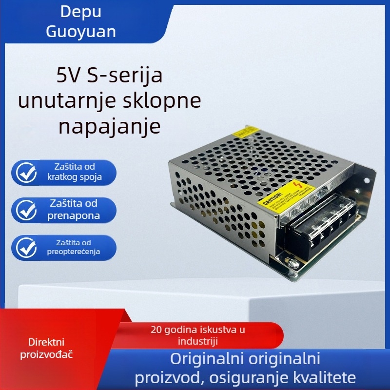 S-25-5 serija unutarnjeg napajanja sa prekidačem, 5V, za industrijsku opremu i zaslone