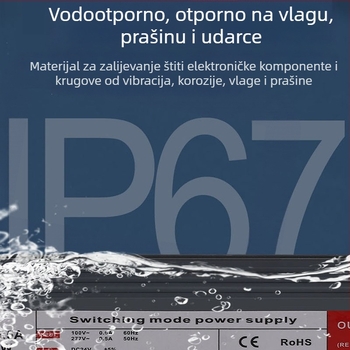 IP67 vodootporno LED napajanje 12V/24V za vanjsko osvjetljenje i reklamne ploče