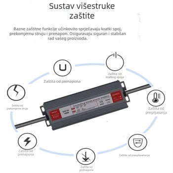 IP67 vodootporno LED napajanje 12V/24V za vanjsko osvjetljenje i reklamne ploče