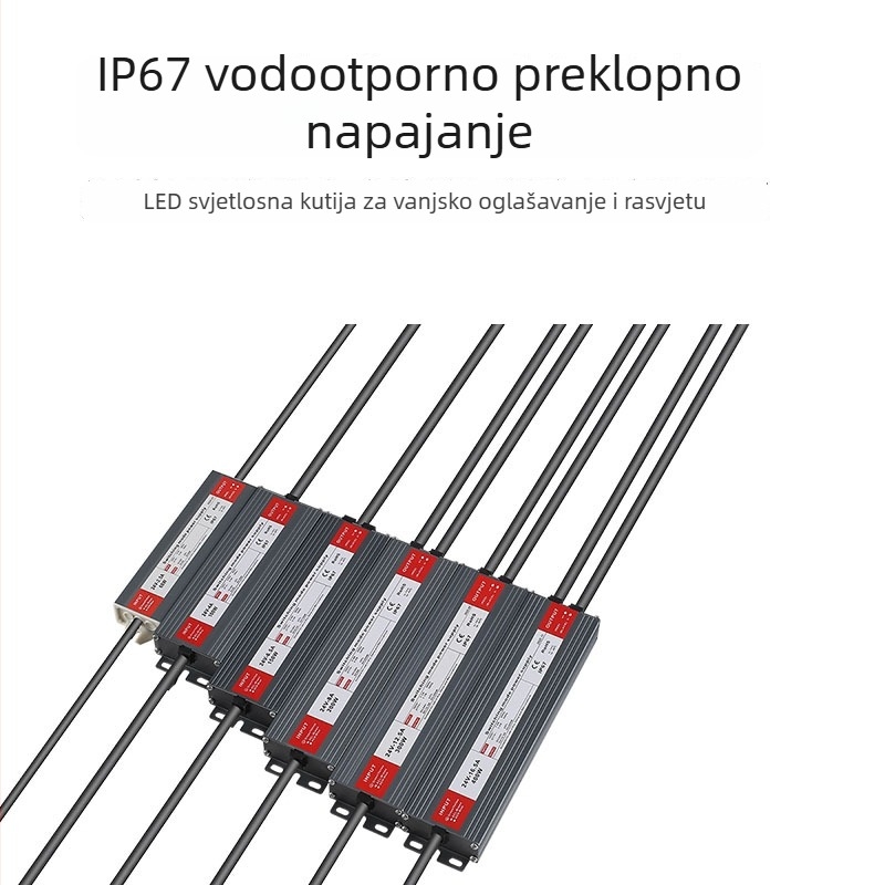 IP67 vodootporno LED napajanje 12V/24V za vanjsko osvjetljenje i reklamne ploče
