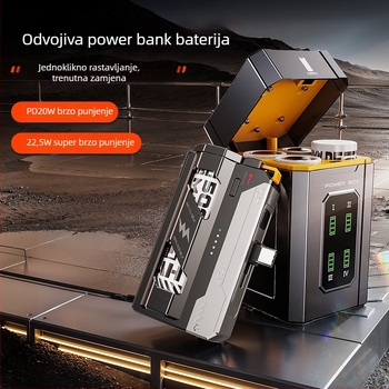 3C certificirani taktički power bank za upotrebu u avionima, kompaktno brzo punjenje 5000mAh