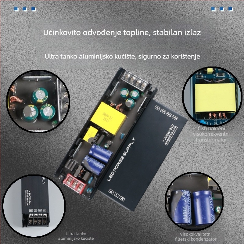 LED napajanje s konstantnim naponom za unutarnje LED trake 12V/24V