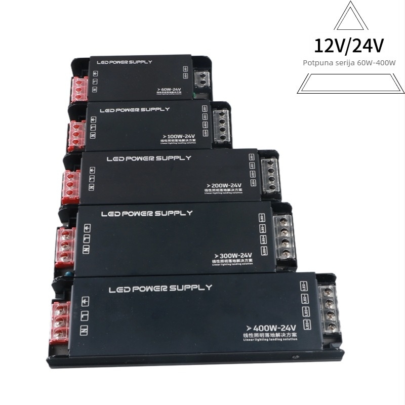 LED napajanje s konstantnim naponom za unutarnje LED trake 12V/24V