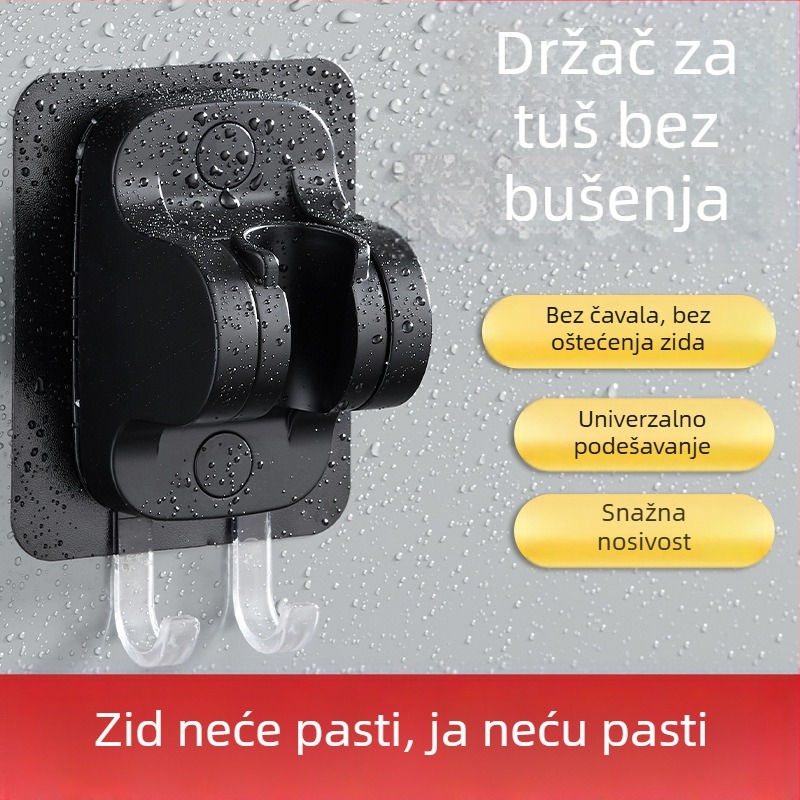 Prilagodljivi nosač za tuš bez bušenja – osnova za držač tuša
