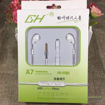 GHA7 In-Ear slušalice s kabelskim daljinskim upravljačem, snažan bas, kompatibilne s Huawei, Xiaomi, Android i iPhone