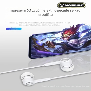 USB-C žičane slušalice za Huawei P40, P30, Xiaomi 10 i Letv uređaje