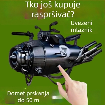 Crna vrtložna atomizirajuća mlaznica za poljoprivrednu prskalu s visokim tlakom, prilagodljiva, otporna na vjetar, motorni raspršivač