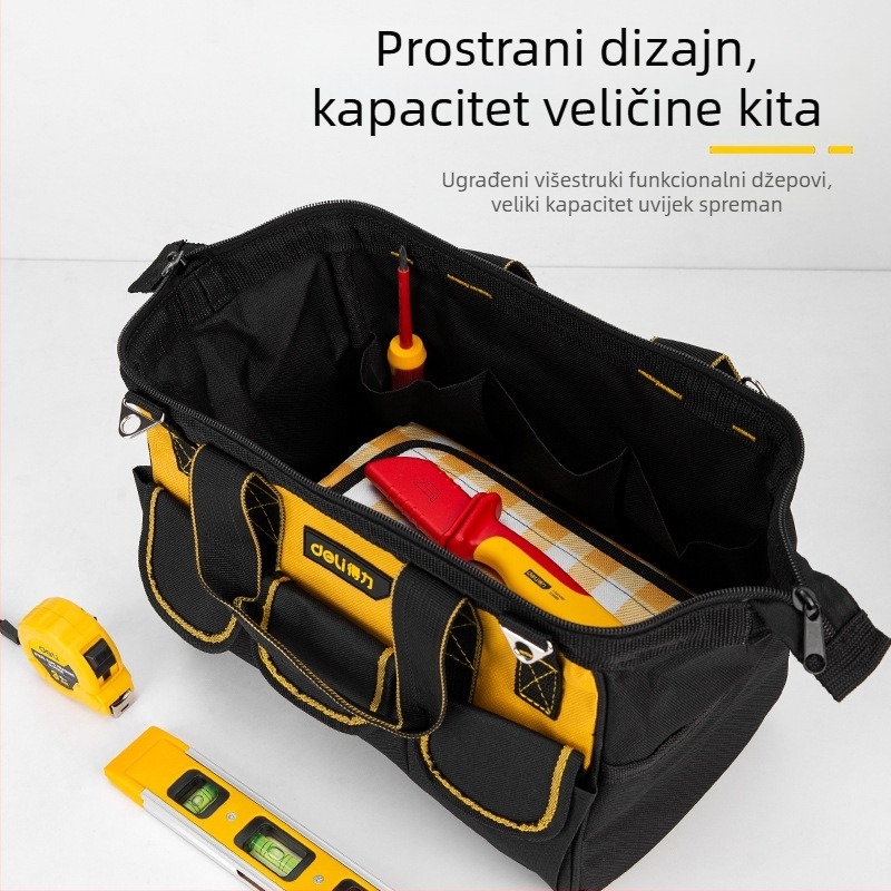 Torba za alat od Oxford platna, dvostruki sloj, višenamjenska torba za skladištenje, prijenosna