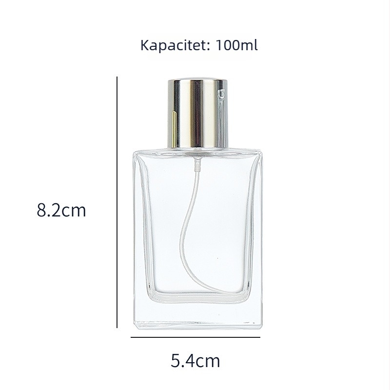 Parfemska bočica s tlačnim raspršivačem, staklena 50 ml, kozmetički dozator od debelog stakla, 30 ml bočica za uzorak