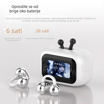 Z13 Bluetooth slušalice s digitalnim zaslonom, ušni klips, bežične, dugotrajna baterija, HD pozivi