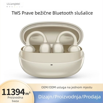 Mini clip-on TWS pravi bežični Bluetooth slušalice s koštanom kondukcijom, klips za uho, model N16