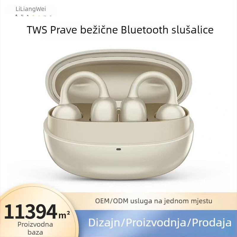 Mini clip-on TWS pravi bežični Bluetooth slušalice s koštanom kondukcijom, klips za uho, model N16