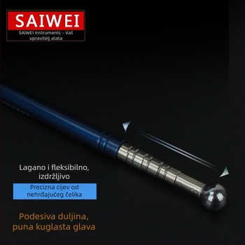 Saiwei Star 128 cm teleskopijski čekić za kućnu inspekciju – čekić s okruglom metalnom glavom