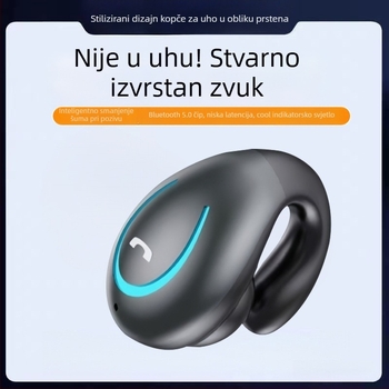 YX08 Bluetooth slušalice s klipsom za uho, bežične, ne ulaze u uho, visokokvalitetan zvuk, udobno nošenje