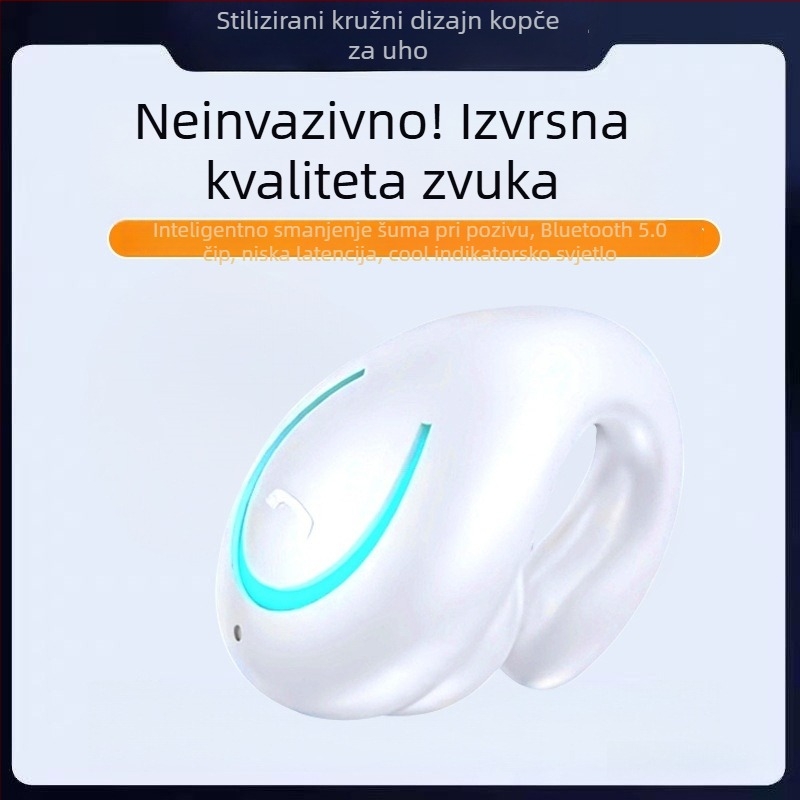 YX08 Bluetooth slušalice s klipsom za uho, bežične, ne ulaze u uho, visokokvalitetan zvuk, udobno nošenje