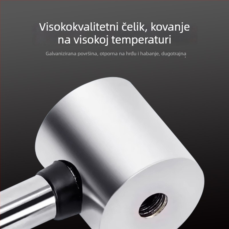 Dvostrano montažni čekić s gumom glavom, čekić za pločice na podu, višenamjenski kućni alat za renovaciju, odvojivi dizajn