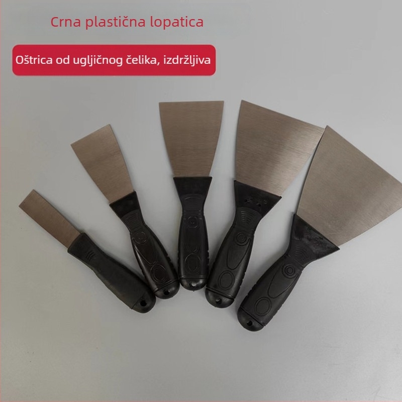 Plavi nož za špachtu s plastičnom drškom i oštricom od karbonskog čelika – alat za žbukanje i bojanje