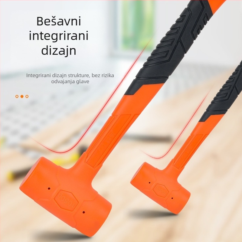 Čekić s plastičnom drškom i glavom od čelične kugle – višenamjenski alat za ugradnju i renovacije za ljepilo za pločice
