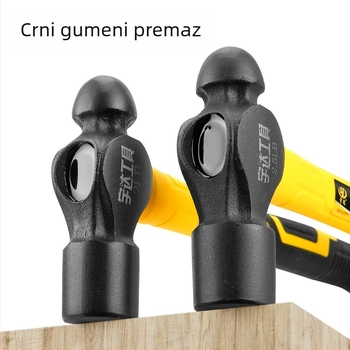Čekić s kugličastom glavom, visokougljični čelik, 1 lb, 2 komada u paketu, ukupna duljina 300 mm, drška od TPR-a, za kućnu preradu i stolariju