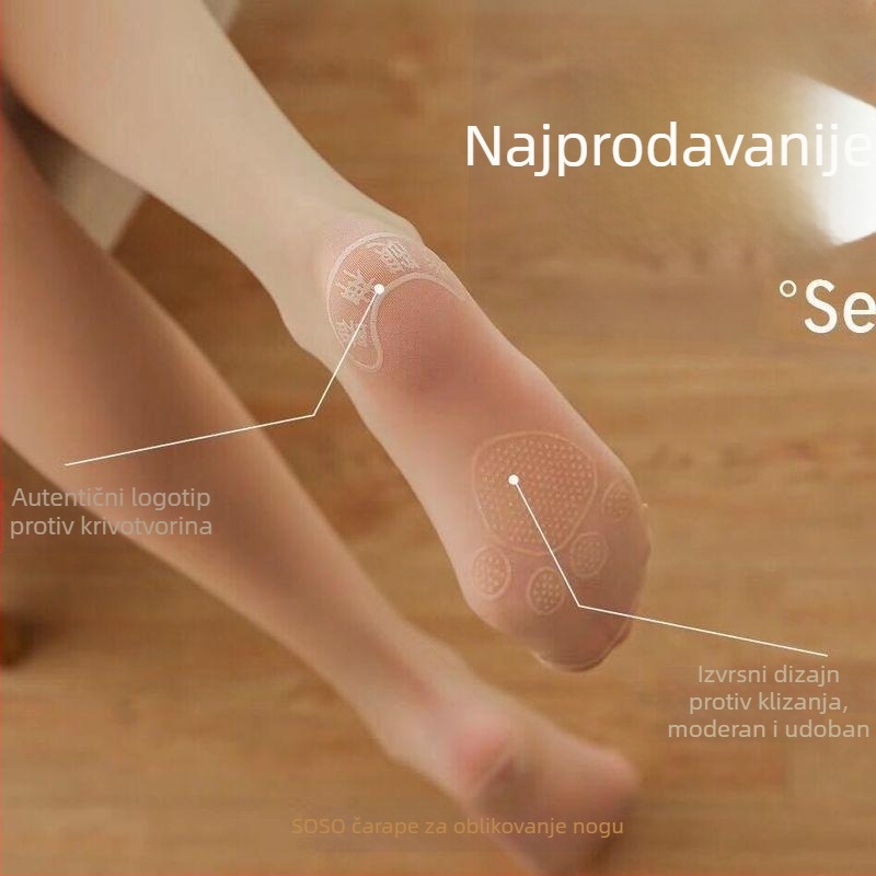 SOSO mikropritisne čarape za sužavanje nogu i podizanje bokova, žene, prozirne, 20D poliester, tanke, proljeće-ljeto