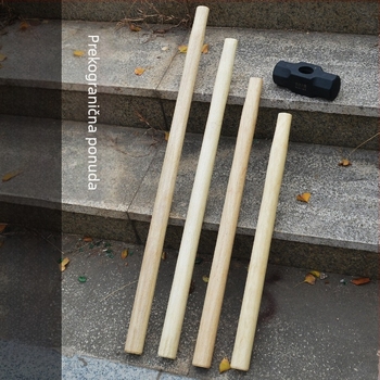 Oktagonalna drška čekića, drvena, dužine 70 cm ili 90 cm